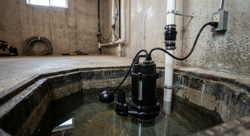 Basement Drainage Installation in Manchester, NH